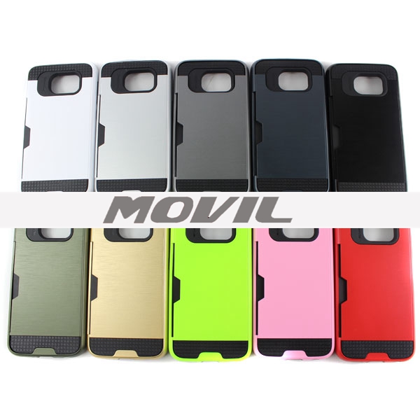 NP-2396 2 en 1 tpu    pc funda  para Samsung Galaxy S6-17